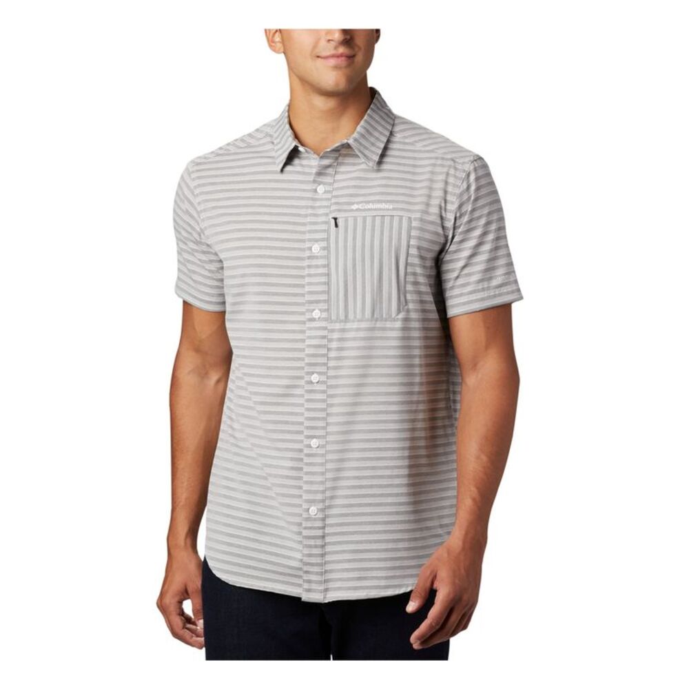 NWOT COLUMBIA SPORTSWEAR CO. Mens Twisted Creek Ii Gray Button Down Shirt XXL